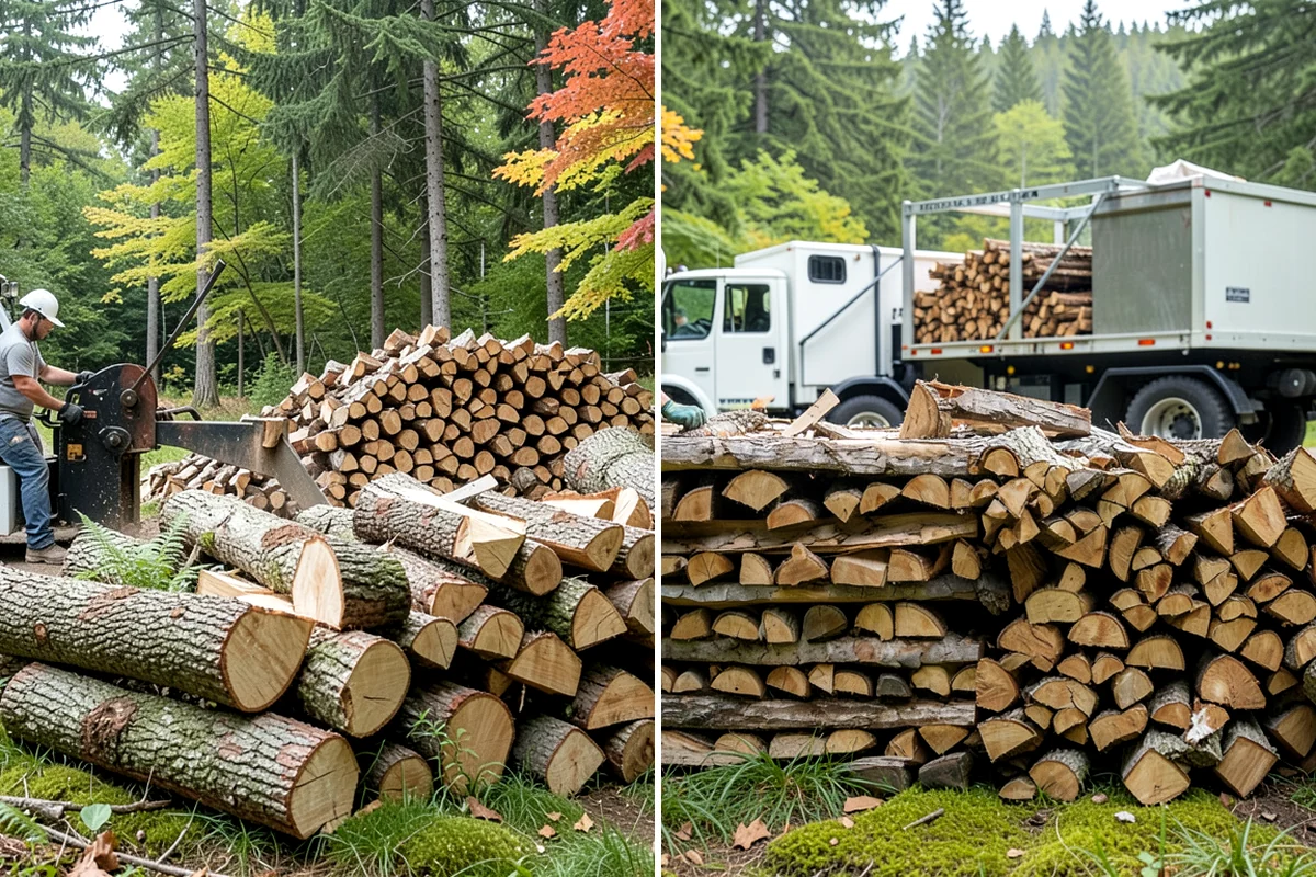 Mixed Softwood Firewood in Federal Way, King County, WA - We gather a blend of fast-lighting softwood stock