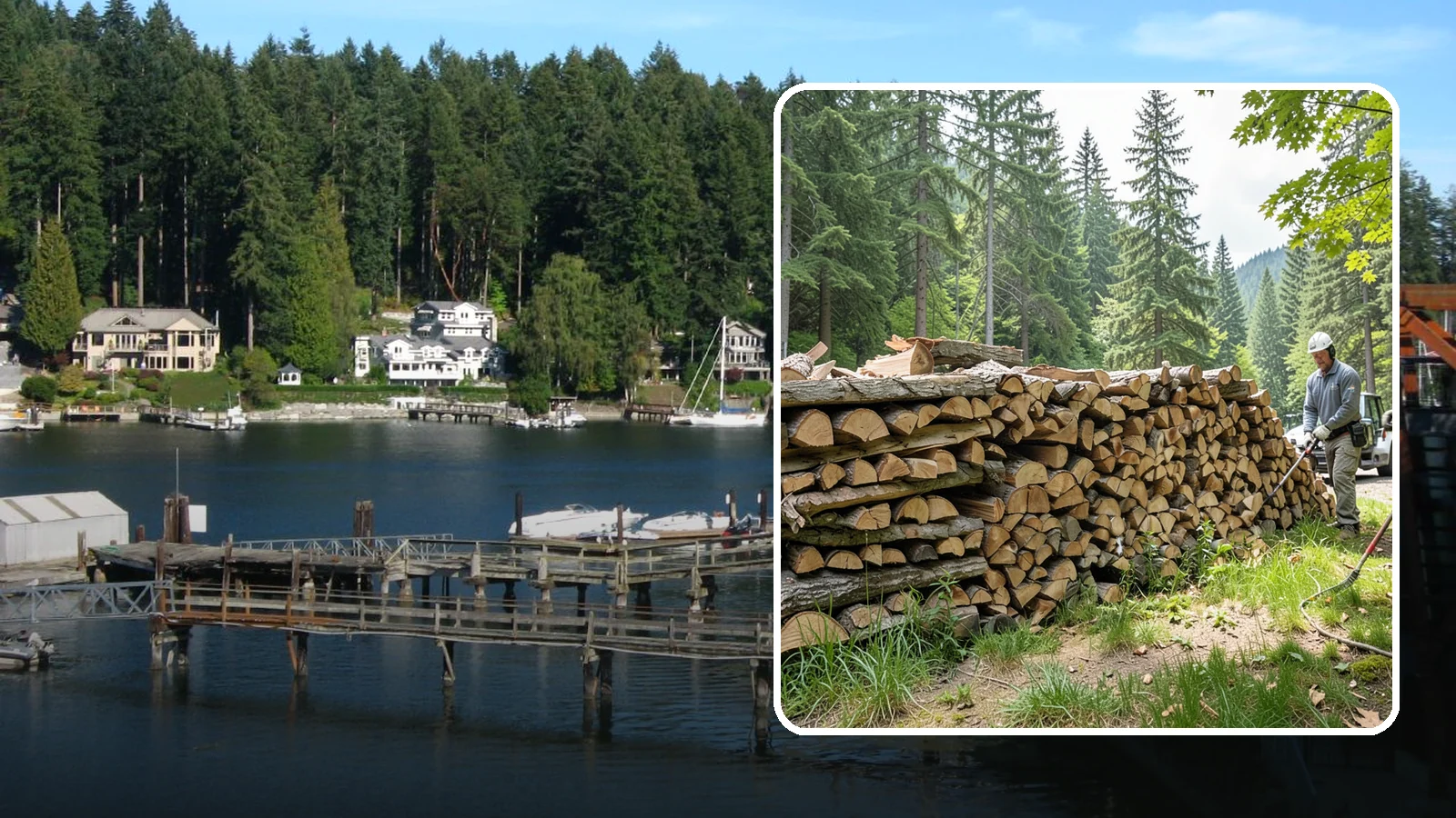 Mixed Softwood Firewood in Gig Harbor, Pierce County, WA - Our mixed softwood firewood lights quickly and throws fast heat, making it a practical, budget-friendly choice for Pacific...