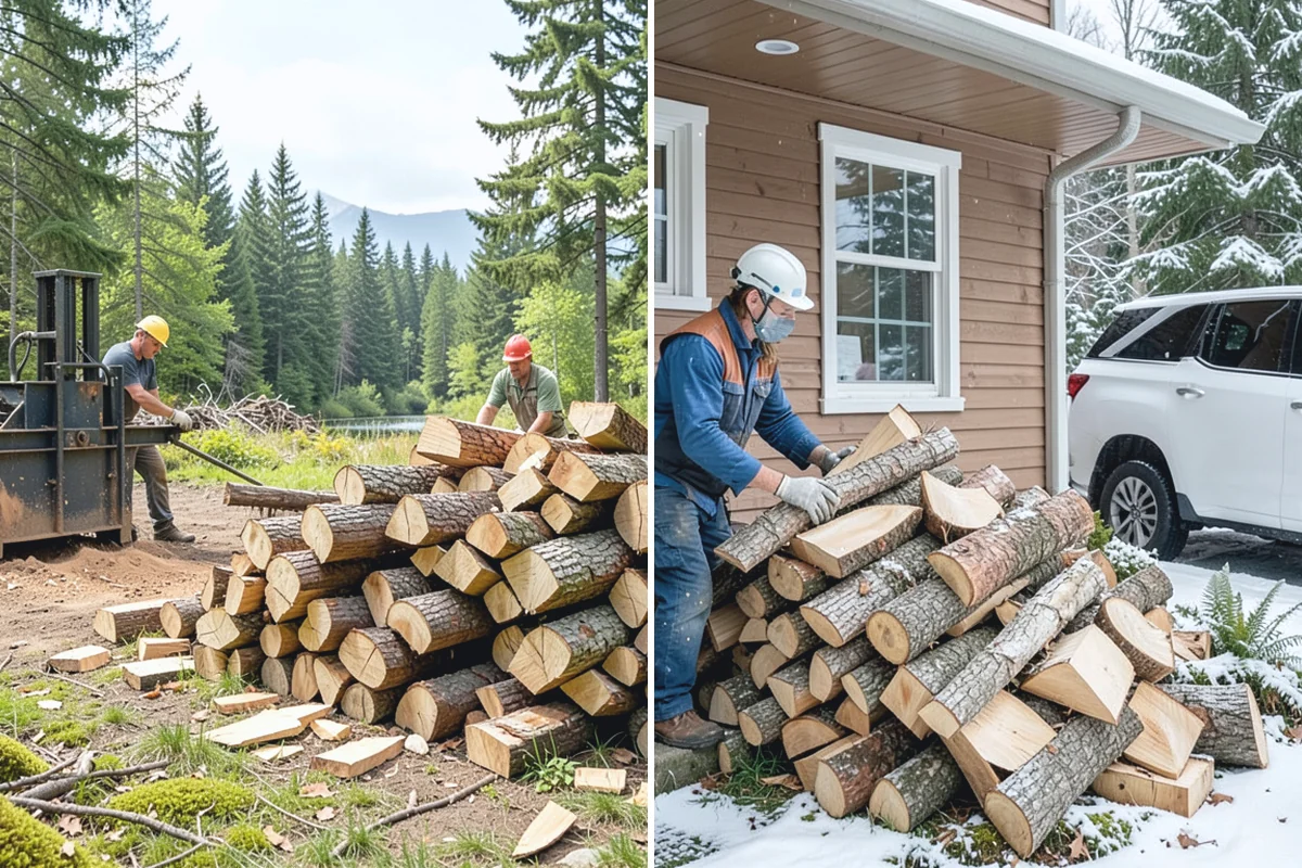Mixed Softwood Firewood in Granite Falls, Snohomish County, WA - We gather a blend of fast-lighting softwood stock