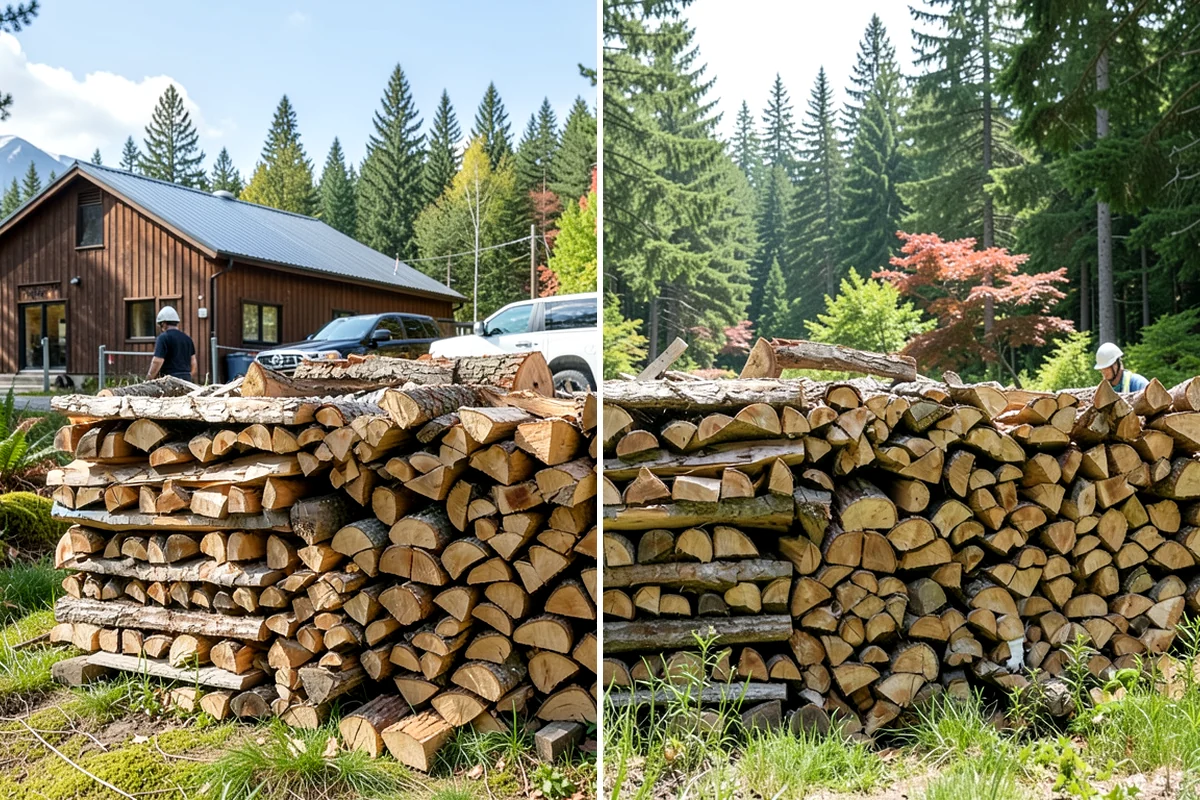 Mixed Softwood Firewood in Hunts Point, King County, WA - We gather a blend of fast-lighting softwood stock