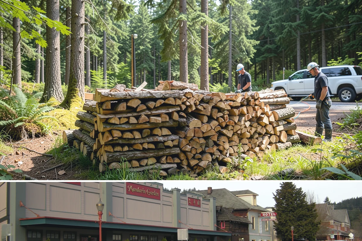 Mixed Softwood Firewood in Issaquah, King County, WA - Buy softwood in late summer or fall to have easy-lighting wood ready for autumn and shoulder-season fires.