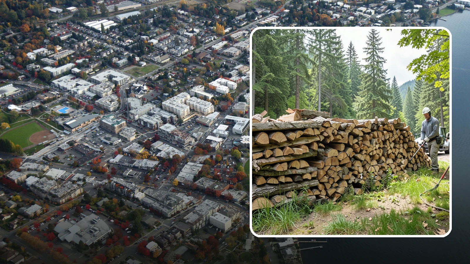 Mixed Softwood Firewood in Kirkland, King County, WA - Our mixed softwood firewood lights quickly and throws fast heat, making it a practical, budget-friendly choice for Pacific...