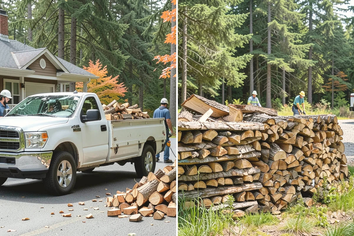 Mixed Softwood Firewood in La Conner, Skagit County, WA - We gather a blend of fast-lighting softwood stock