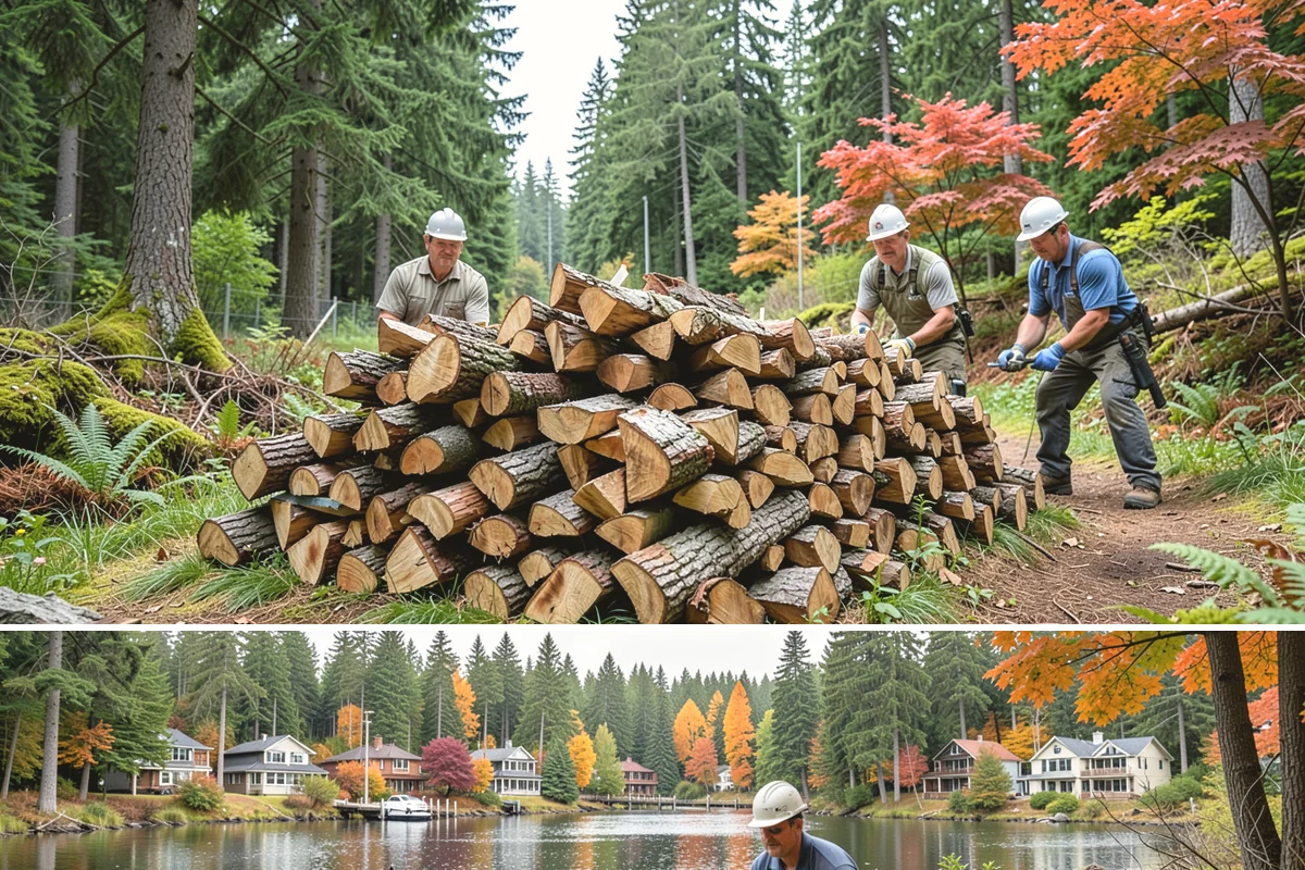 Mixed Softwood Firewood in La Conner, Skagit County, WA - Buy softwood in late summer or fall to have easy-lighting wood ready for autumn and shoulder-season fires.