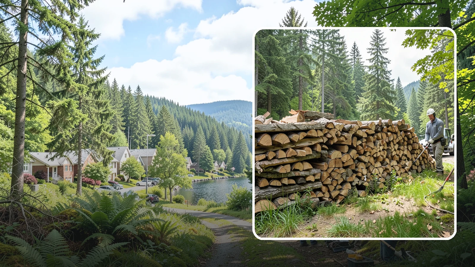 Mixed Softwood Firewood in Lake Forest Park, King County, WA - Our mixed softwood firewood lights quickly and throws fast heat, making it a practical, budget-friendly choice for Pacific...