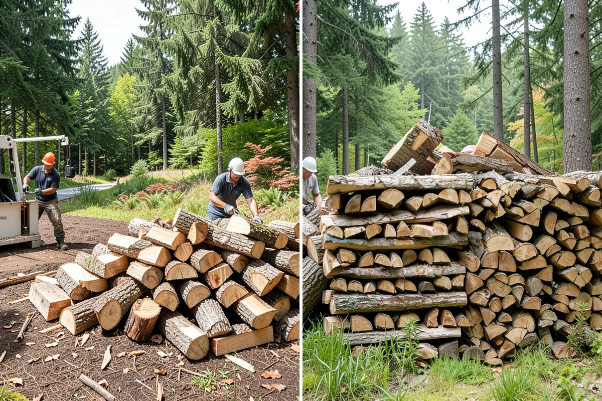 Mixed Softwood Firewood in Lyman, WA - We gather a blend of fast-lighting softwood stock