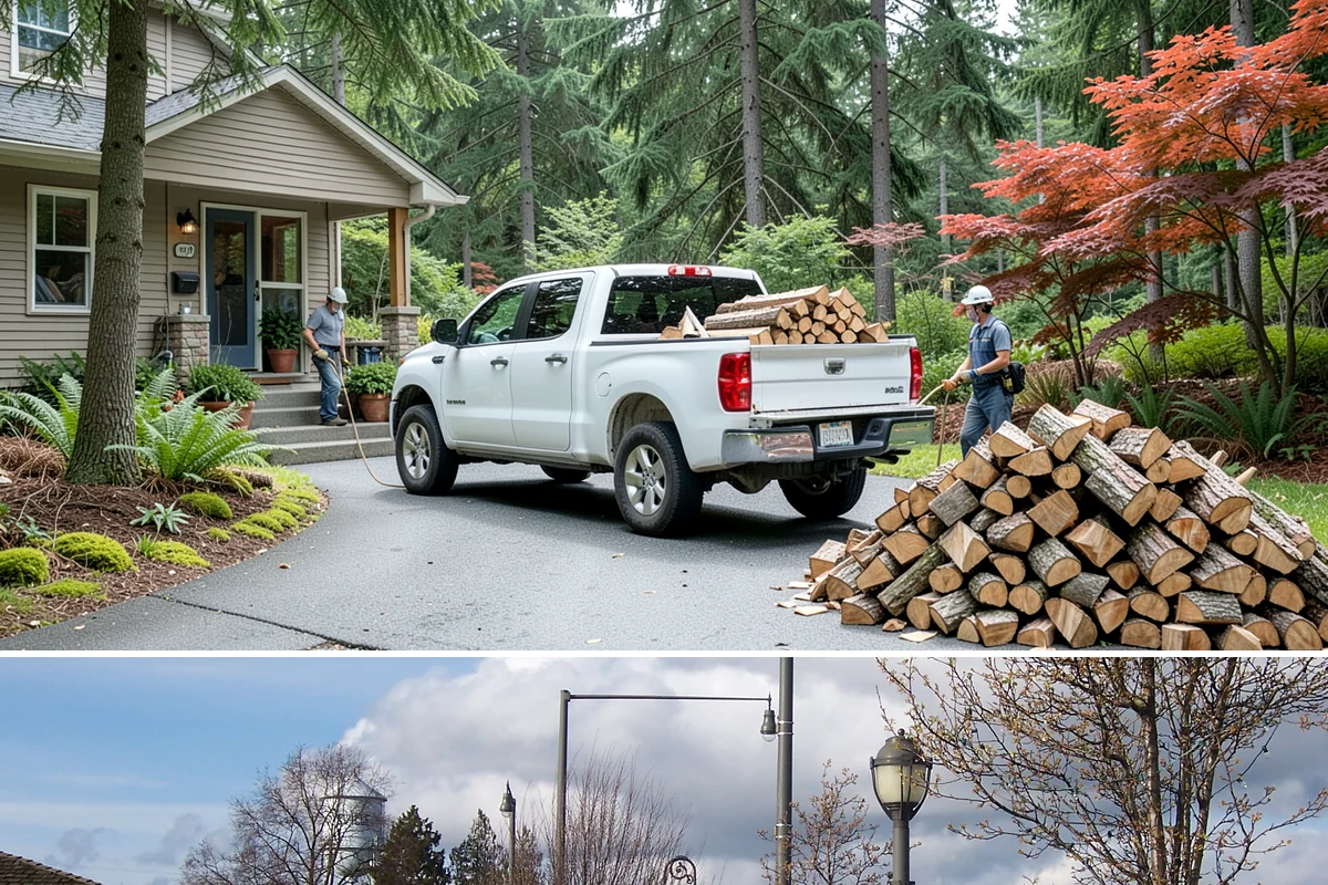 Mixed Softwood Firewood in Marysville, Snohomish County, WA - Buy softwood in late summer or fall to have easy-lighting wood ready for autumn and shoulder-season fires.