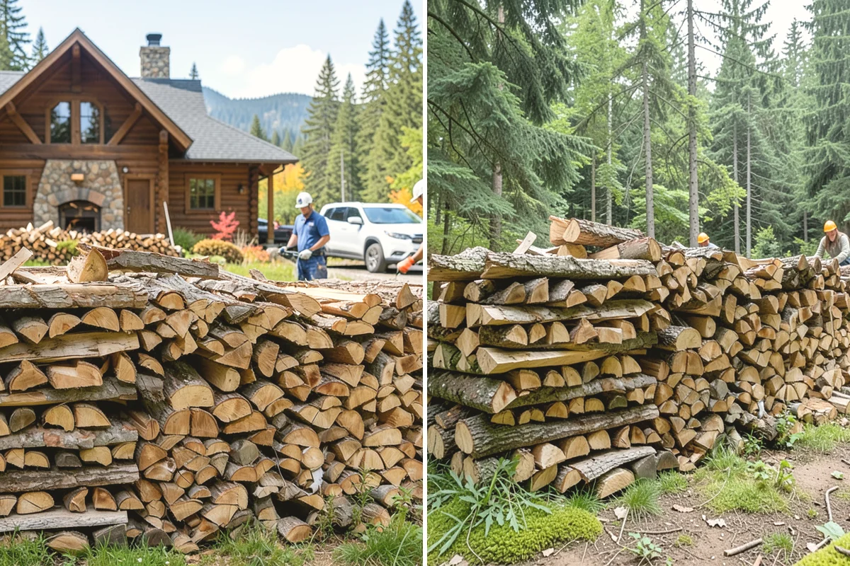 Mixed Softwood Firewood in Mercer Island, King County, WA - We gather a blend of fast-lighting softwood stock