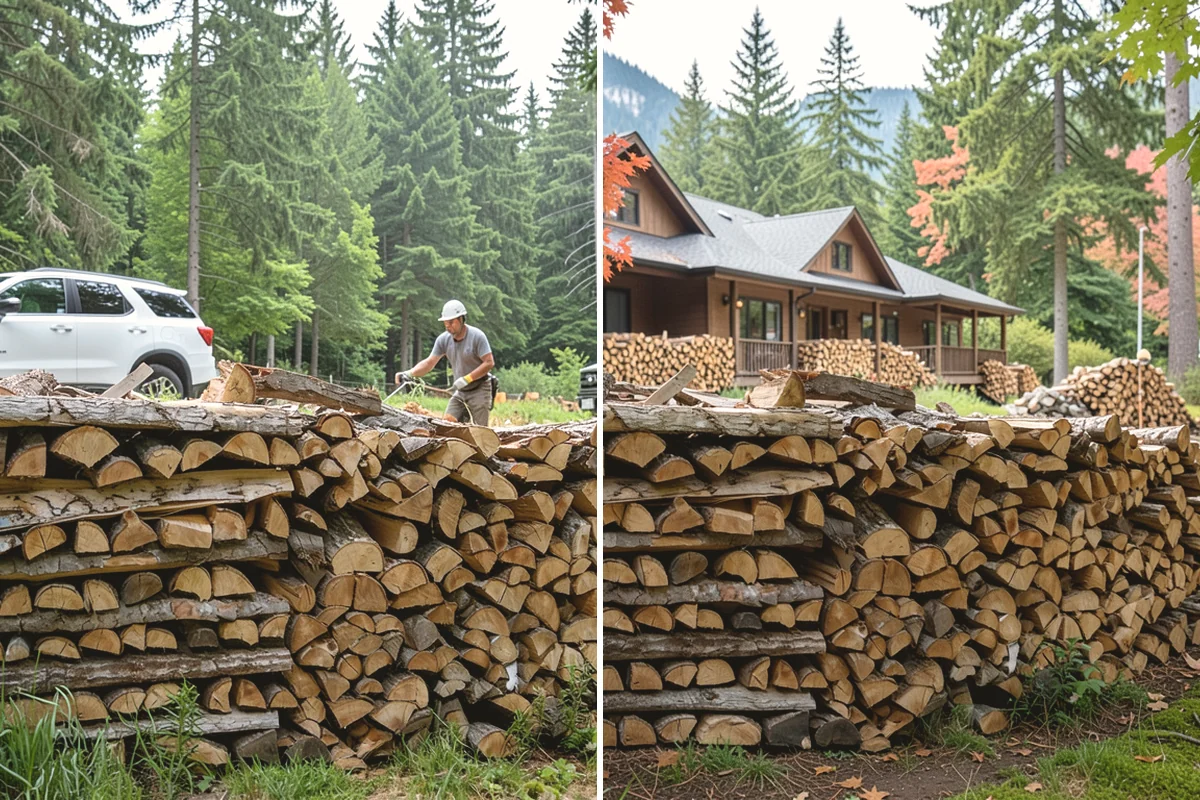 Mixed Softwood Firewood in Mill Creek, Snohomish County, WA - We gather a blend of fast-lighting softwood stock
