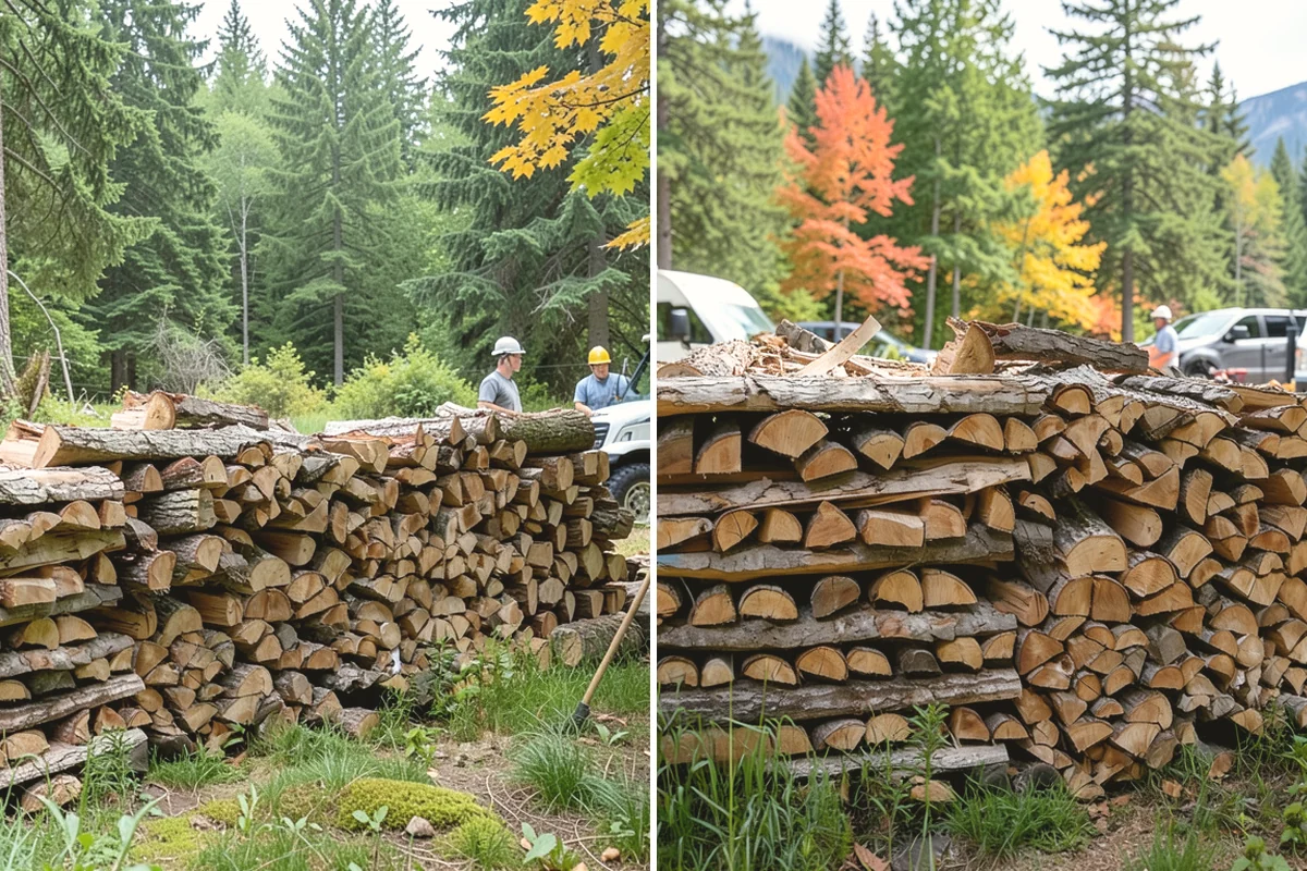 Mixed Softwood Firewood in Mukilteo, Snohomish County, WA - We gather a blend of fast-lighting softwood stock