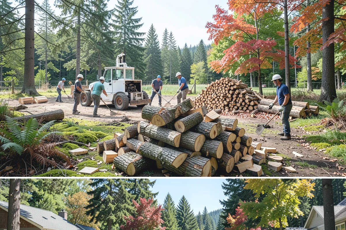 Mixed Softwood Firewood in Orting, Pierce County, WA - Buy softwood in late summer or fall to have easy-lighting wood ready for autumn and shoulder-season fires.
