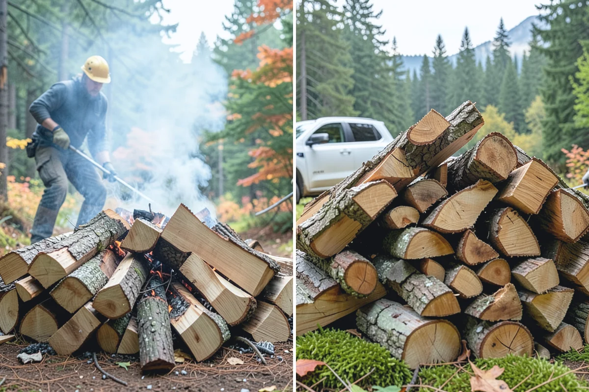 Mixed Softwood Firewood in Redmond, King County, WA - We gather a blend of fast-lighting softwood stock