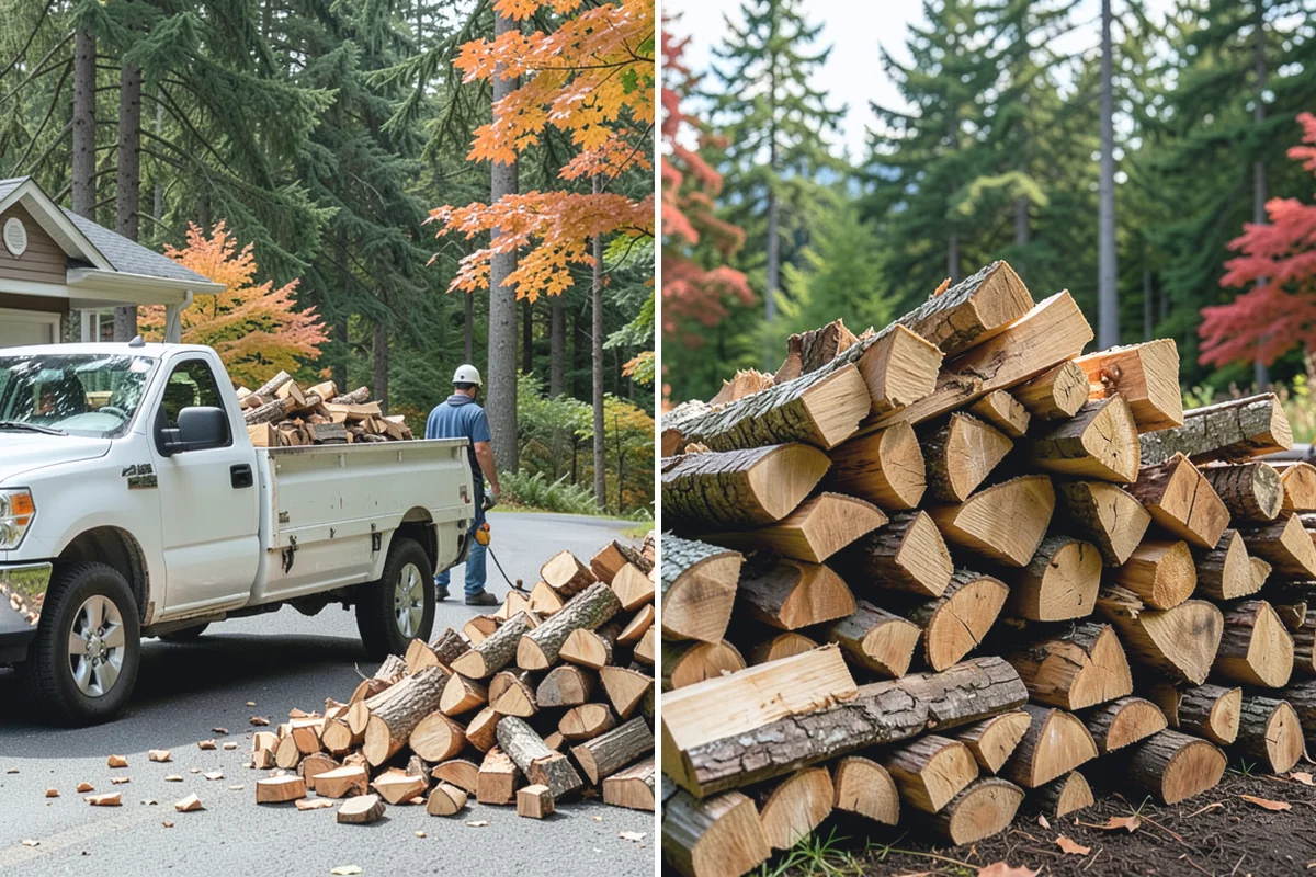 Mixed Softwood Firewood in Roy, Pierce County, WA - We gather a blend of fast-lighting softwood stock