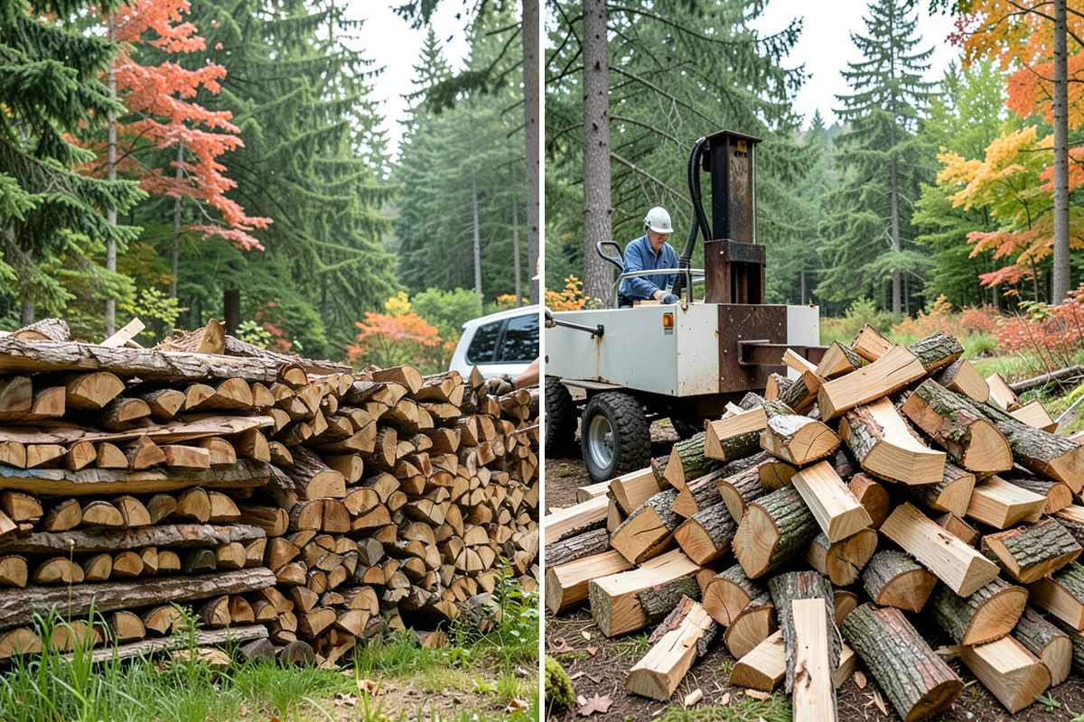 Mixed Softwood Firewood in SeaTac, WA - We gather a blend of fast-lighting softwood stock