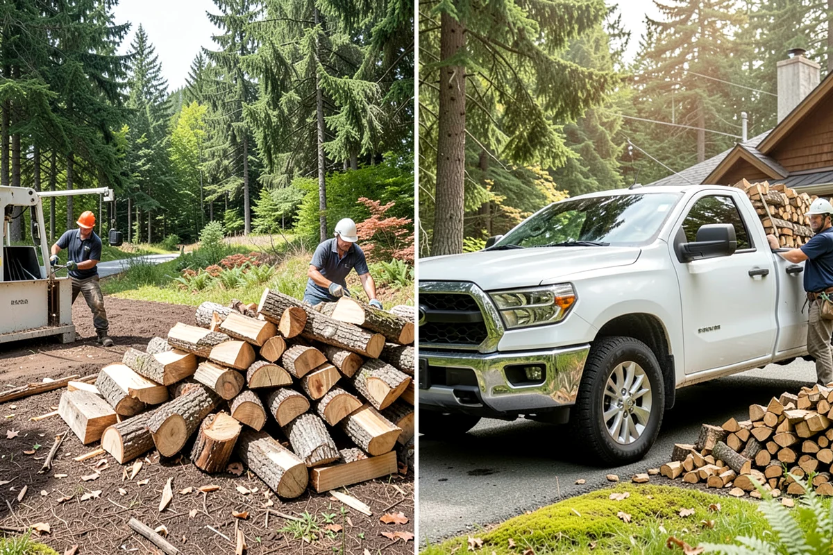 Mixed Softwood Firewood in Shoreline, King County, WA - We gather a blend of fast-lighting softwood stock