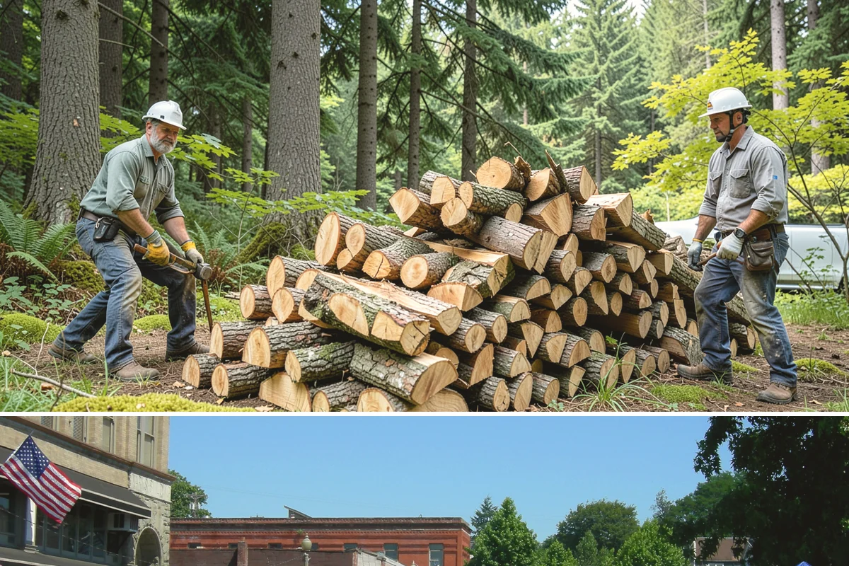 Mixed Softwood Firewood in Snohomish, Snohomish County, WA - Buy softwood in late summer or fall to have easy-lighting wood ready for autumn and shoulder-season fires.