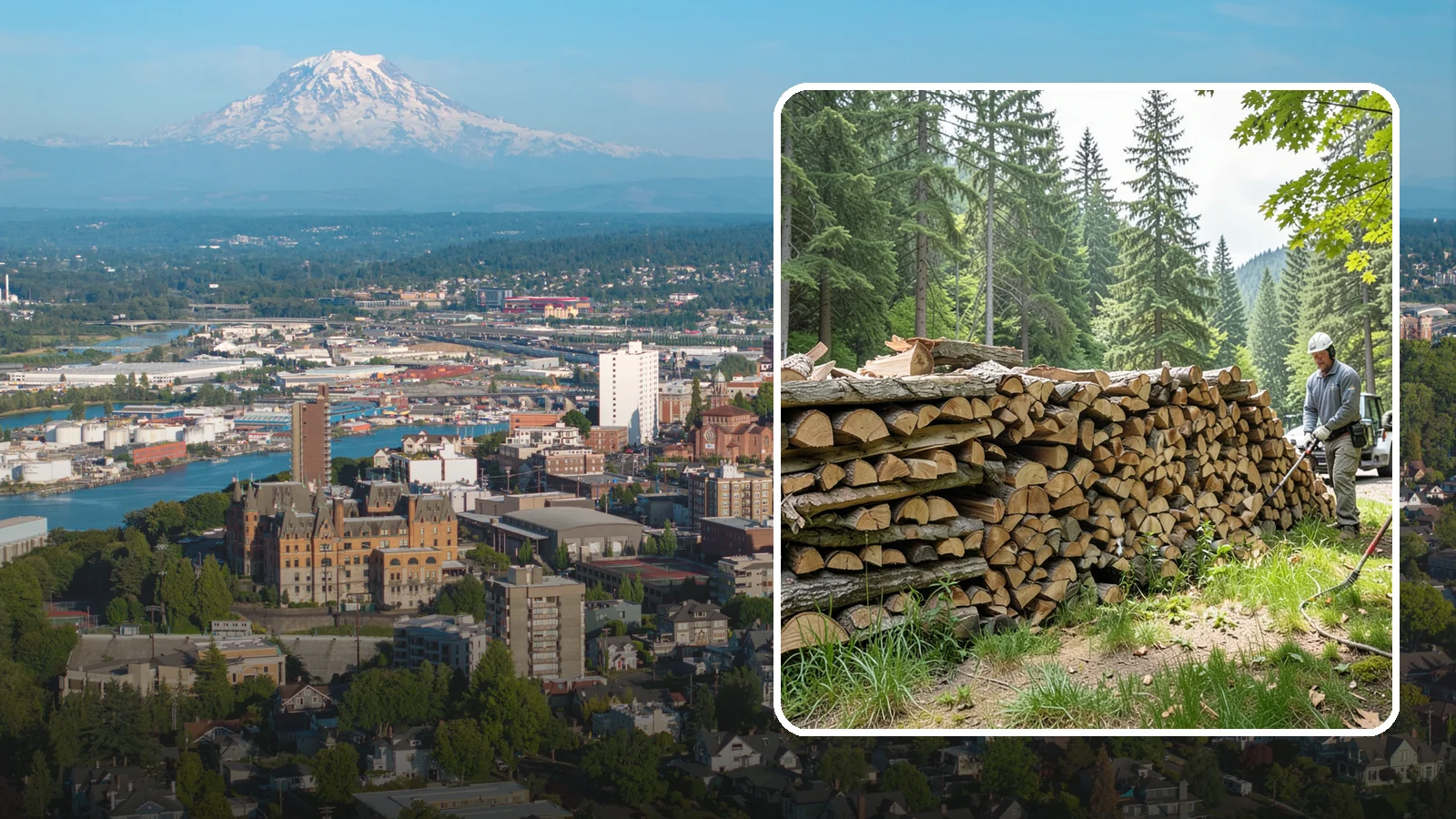 Mixed Softwood Firewood in Tacoma, Pierce County, WA - Our mixed softwood firewood lights quickly and throws fast heat, making it a practical, budget-friendly choice for Pacific...