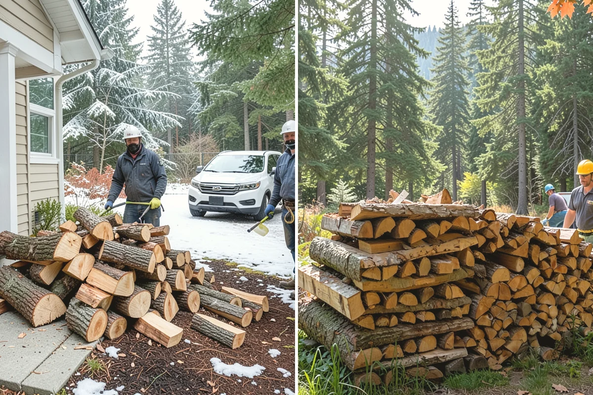 Mixed Softwood Firewood in University Place, Pierce County, WA - We gather a blend of fast-lighting softwood stock