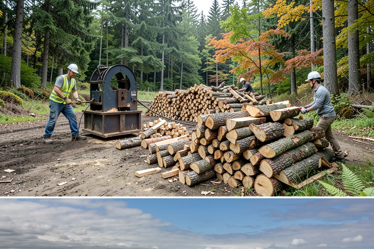 Mixed Softwood Firewood in University Place, Pierce County, WA - Buy softwood in late summer or fall to have easy-lighting wood ready for autumn and shoulder-season fires.