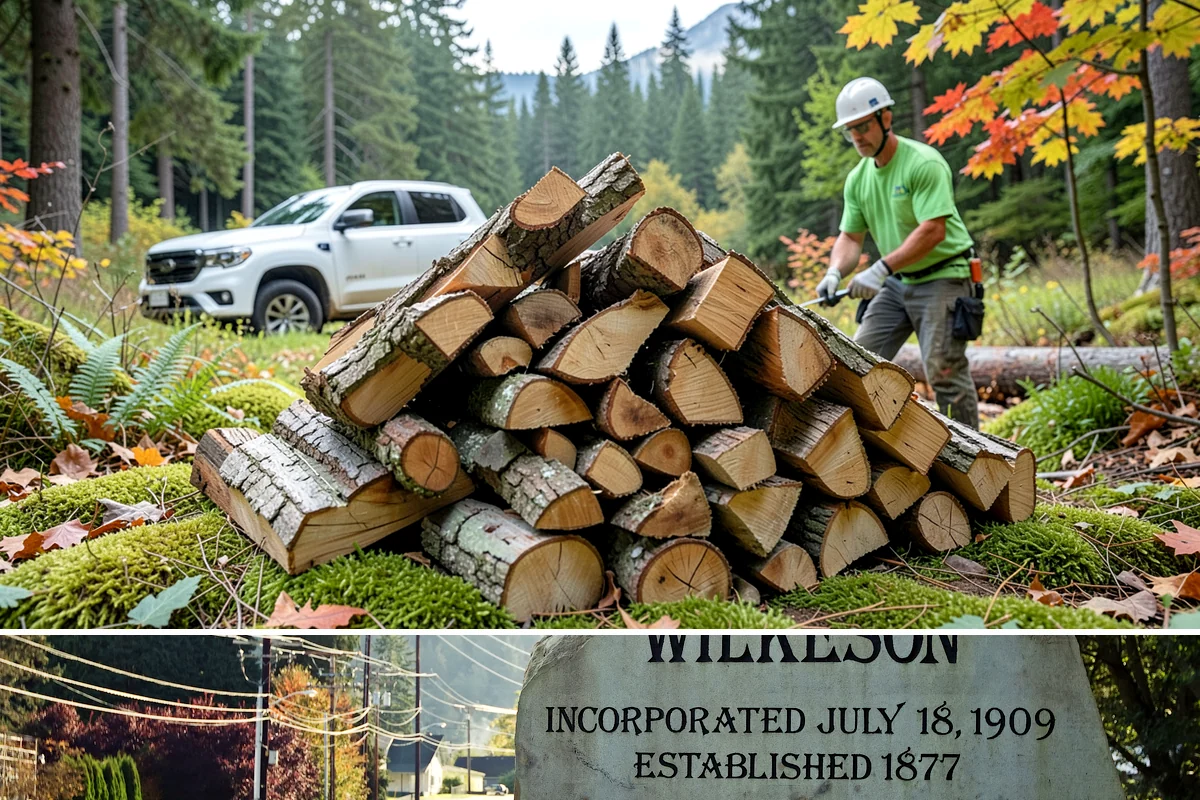 Mixed Softwood Firewood in Wilkeson, Pierce County, WA - Buy softwood in late summer or fall to have easy-lighting wood ready for autumn and shoulder-season fires.