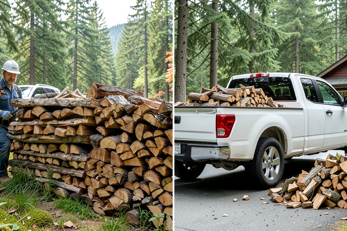 Moisture-Tested Firewood in Arlington, Snohomish County, WA - Cured wood is pulled for testing