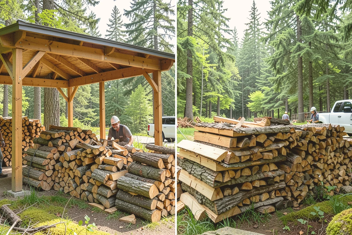 Moisture-Tested Firewood in Bellevue, King County, WA - Cured wood is pulled for testing