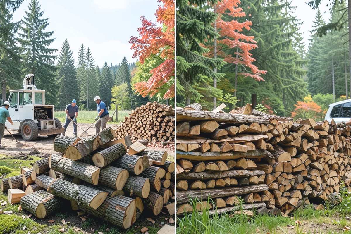 Moisture-Tested Firewood in Bonney Lake, Pierce County, WA - Cured wood is pulled for testing