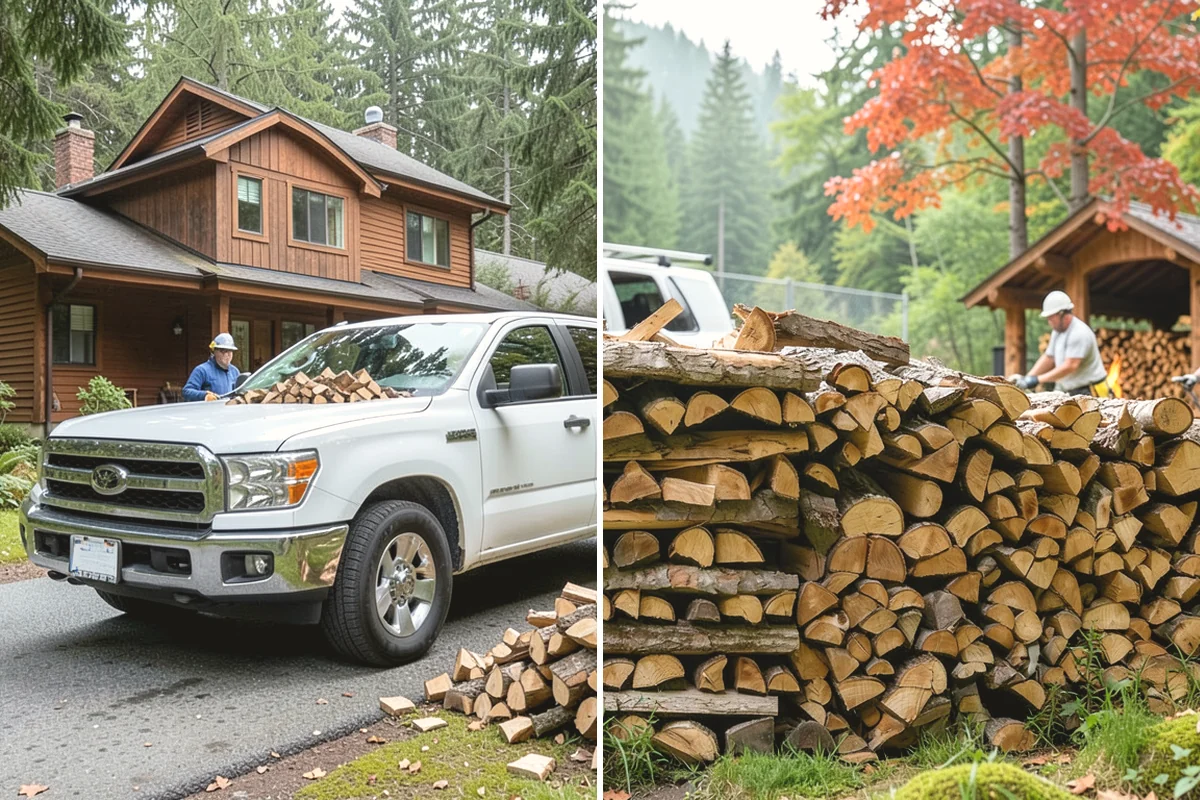 Moisture-Tested Firewood in Carnation, King County, WA - Cured wood is pulled for testing