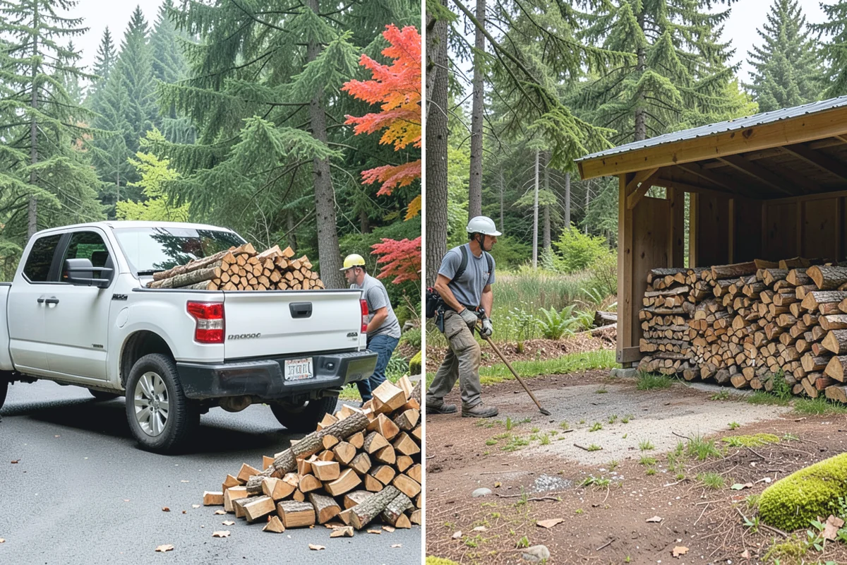 Moisture-Tested Firewood in Darrington, Snohomish County, WA - Cured wood is pulled for testing