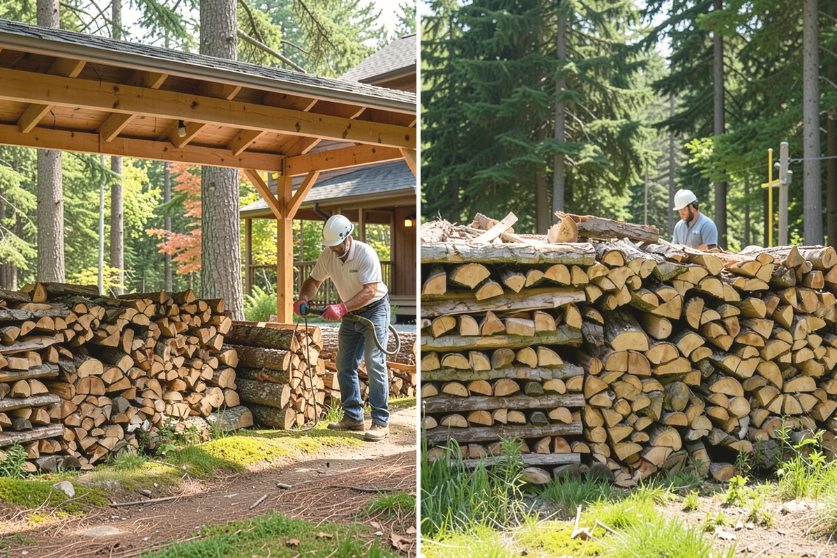 Moisture-Tested Firewood in Duvall, King County, WA - Cured wood is pulled for testing