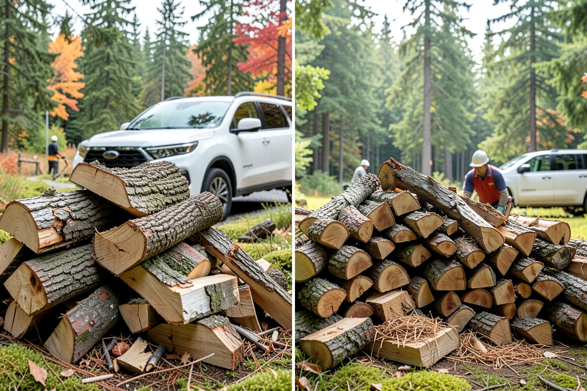 Moisture-Tested Firewood in Federal Way, King County, WA - Cured wood is pulled for testing