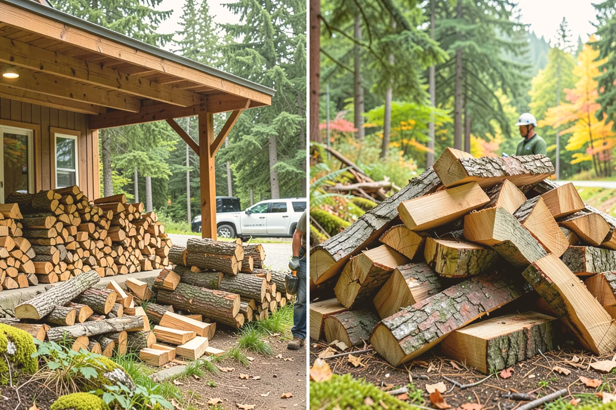 Moisture-Tested Firewood in Fife, Pierce County, WA - Cured wood is pulled for testing