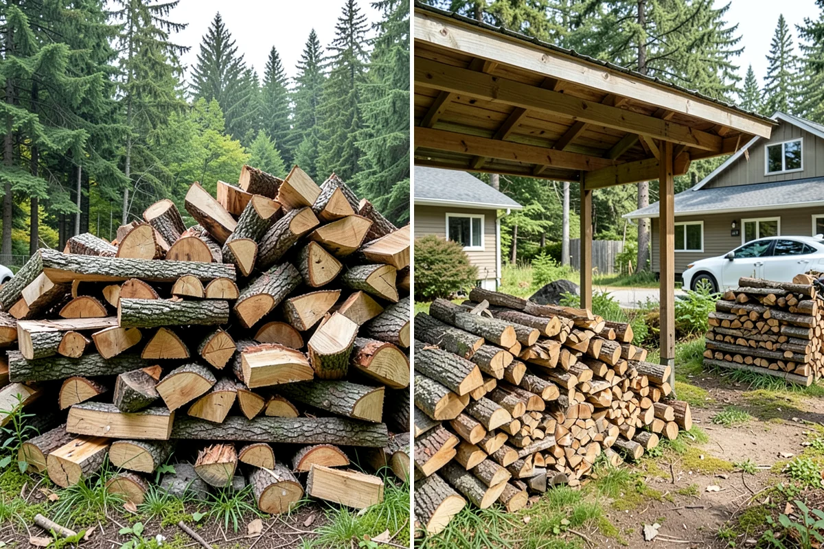 Moisture-Tested Firewood in Fircrest, Pierce County, WA - Cured wood is pulled for testing