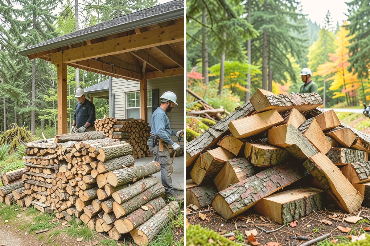 Moisture-Tested Firewood in Kirkland, King County, WA - Cured wood is pulled for testing