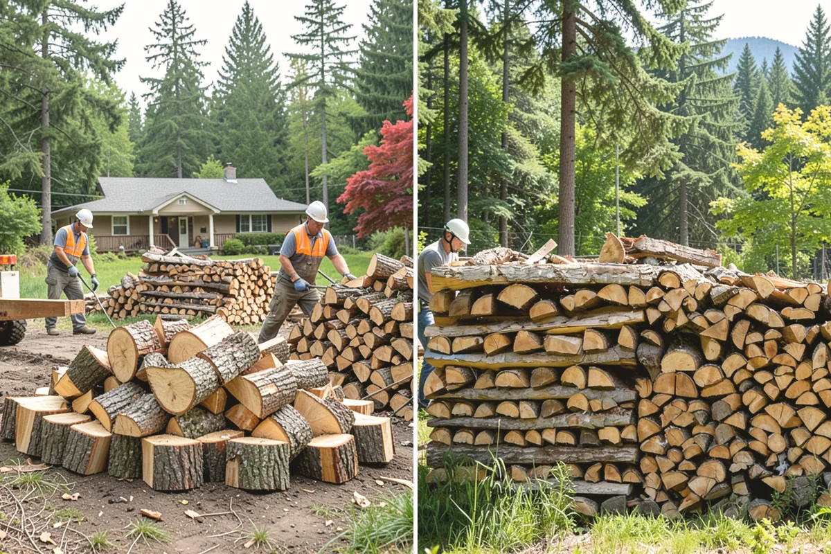 Moisture-Tested Firewood in Lake Stevens, Snohomish County, WA - Cured wood is pulled for testing