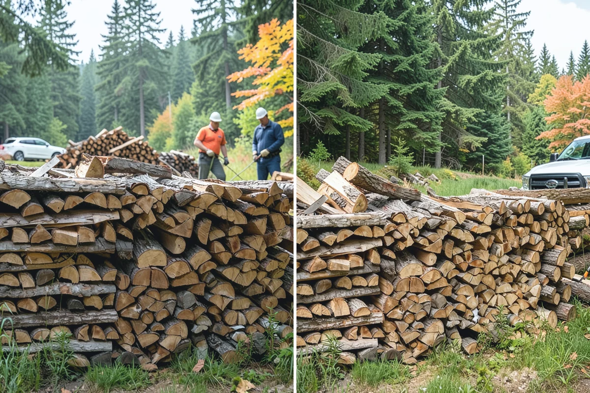Moisture-Tested Firewood in Marysville, Snohomish County, WA - Cured wood is pulled for testing