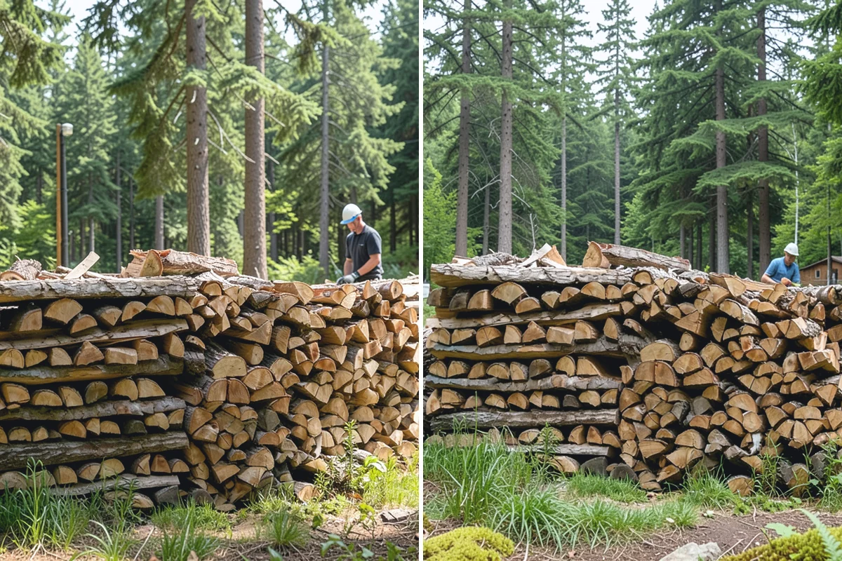 Moisture-Tested Firewood in Medina, King County, WA - Cured wood is pulled for testing