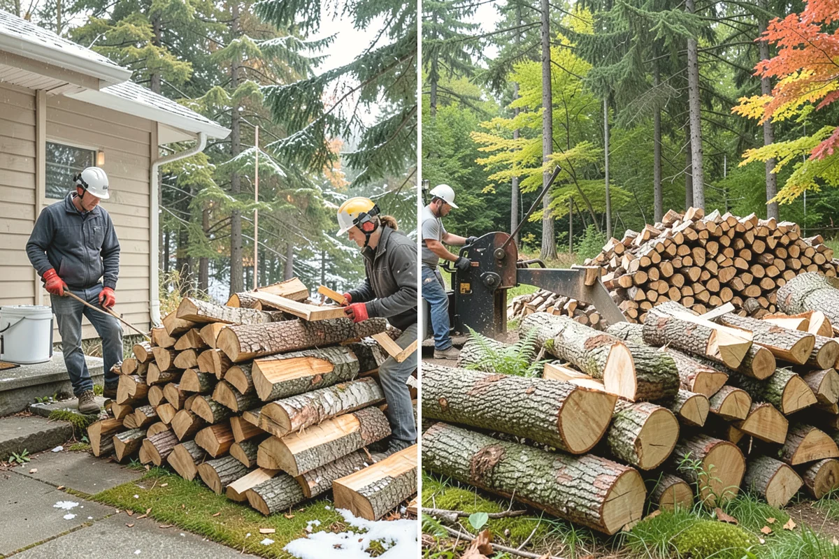 Moisture-Tested Firewood in Mukilteo, Snohomish County, WA - Cured wood is pulled for testing