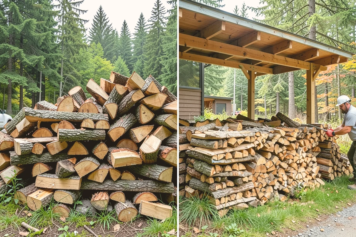 Moisture-Tested Firewood in Newcastle, King County, WA - Cured wood is pulled for testing