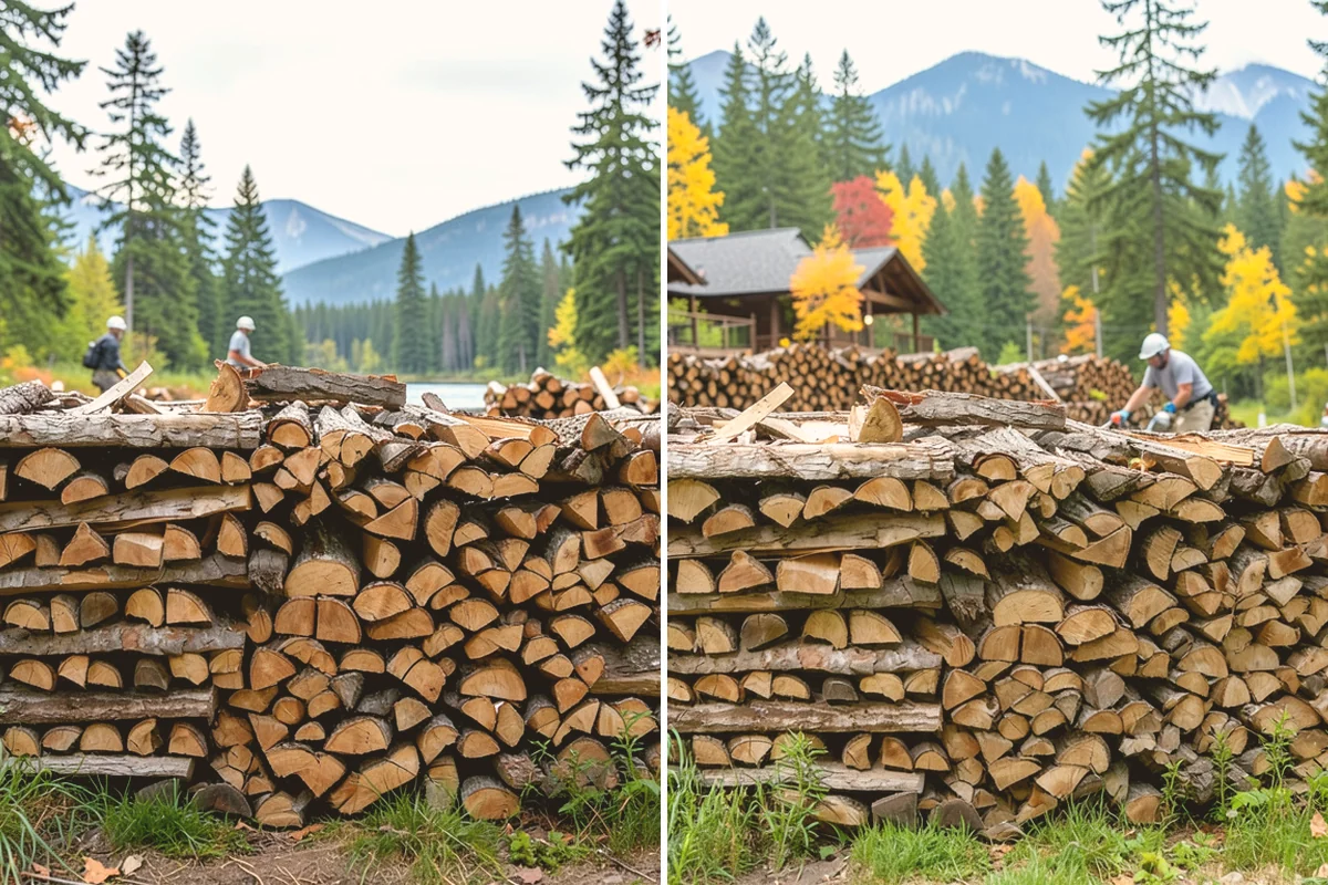Moisture-Tested Firewood in Orting, Pierce County, WA - Cured wood is pulled for testing