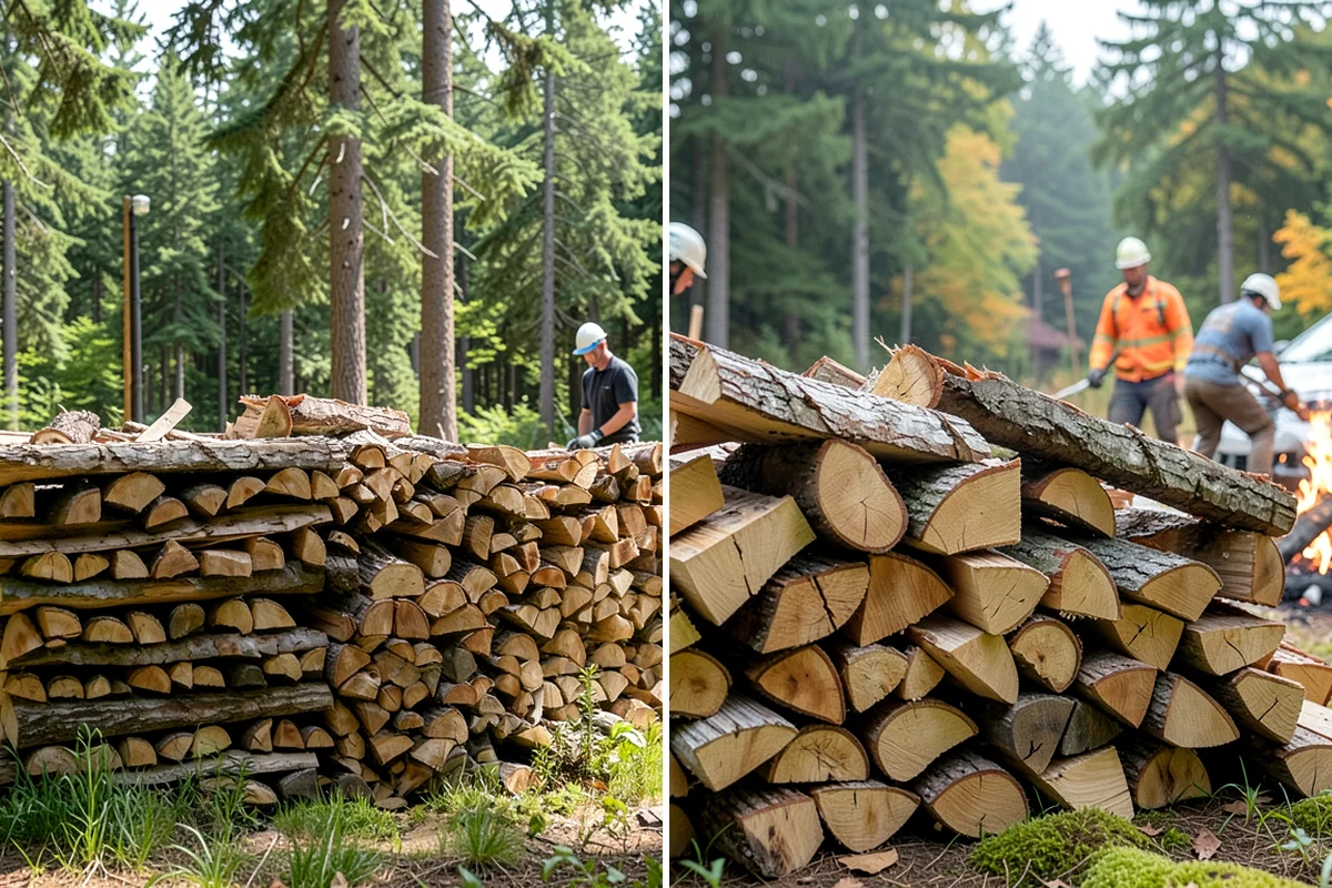 Moisture-Tested Firewood in Shoreline, King County, WA - Cured wood is pulled for testing