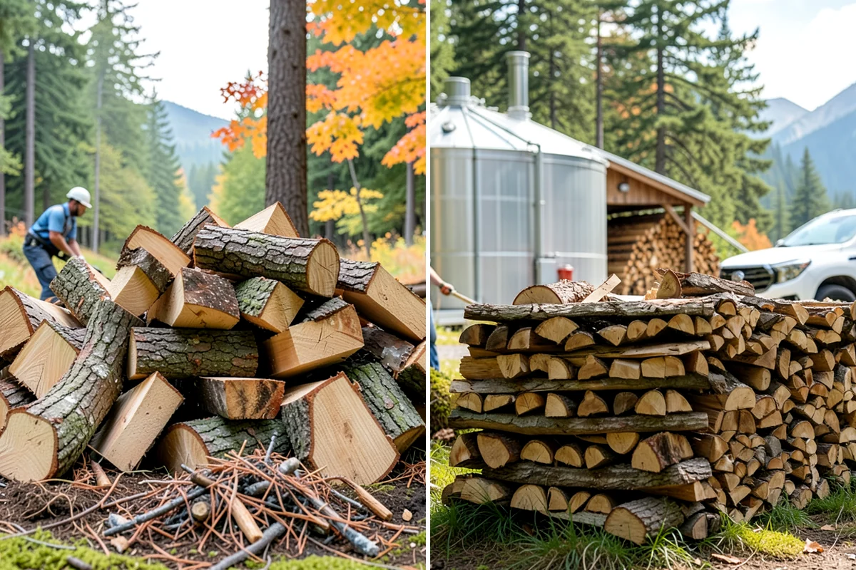 Moisture-Tested Firewood in Snoqualmie, King County, WA - Cured wood is pulled for testing