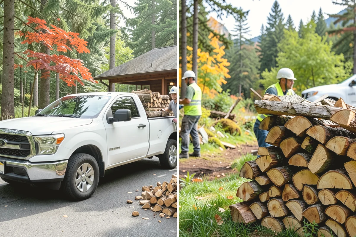 Moisture-Tested Firewood in Yarrow Point, King County, WA - Cured wood is pulled for testing