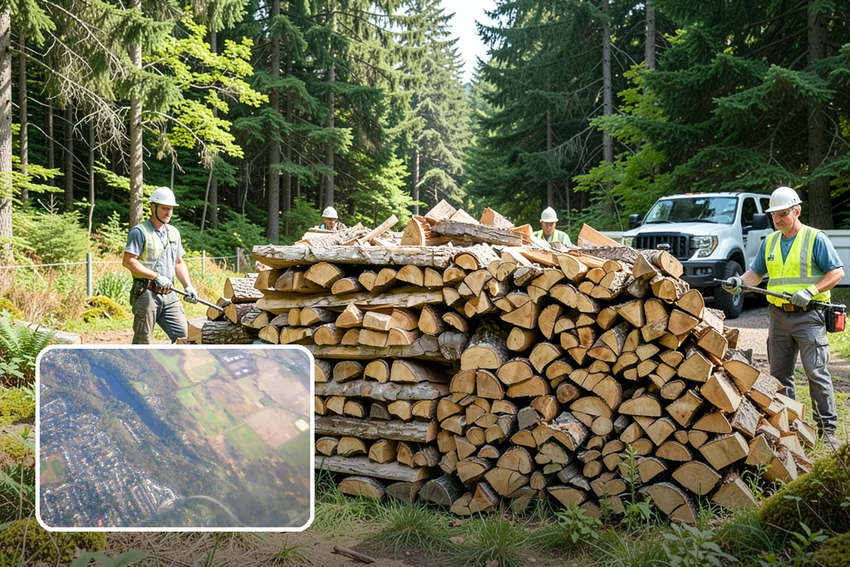Monthly Firewood Delivery in Algona, King County, WA - Predictable monthly deliveries for easy planning
