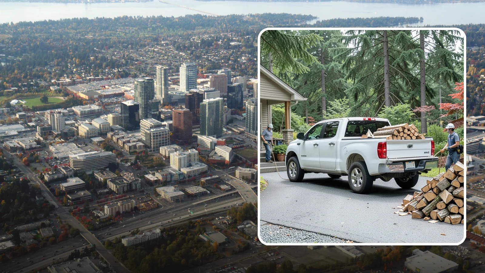Monthly Firewood Delivery in Bellevue, King County, WA - Our monthly firewood delivery brings a fresh, seasoned supply to your door on a steady month-by-month schedule.