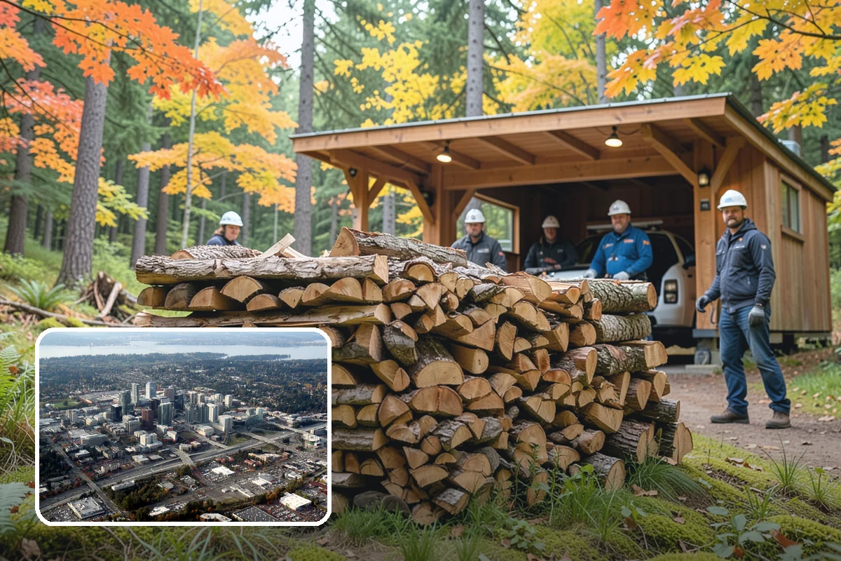 Monthly Firewood Delivery in Bellevue, King County, WA - Predictable monthly deliveries for easy planning