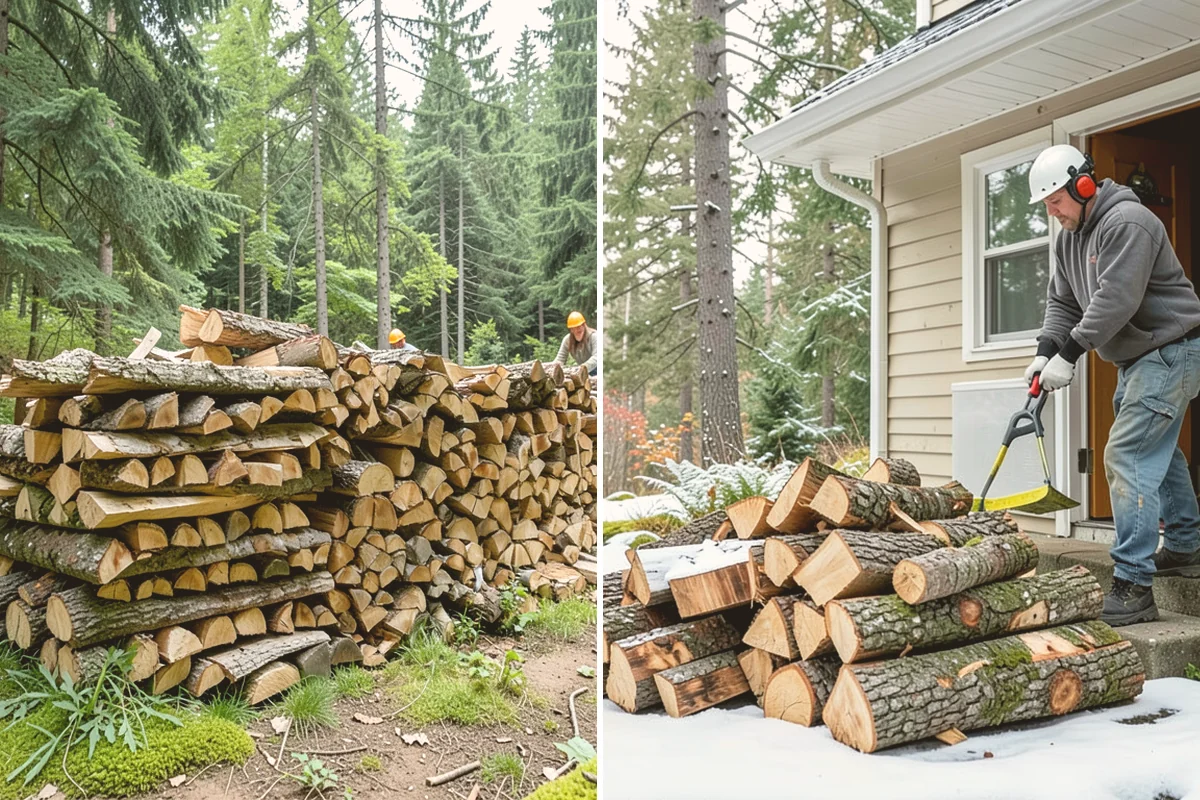 Monthly Firewood Delivery in Bothell, King County, WA - Choose the monthly quantity that fits your needs
