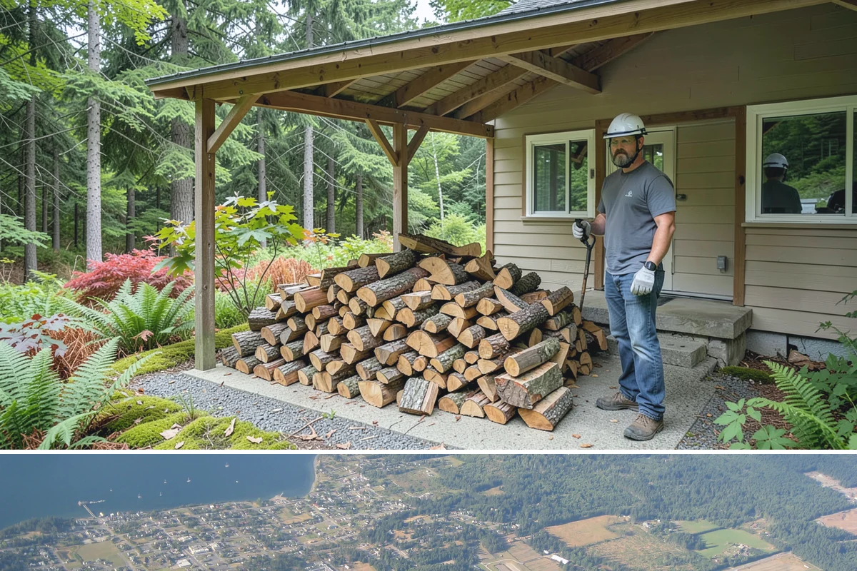 Monthly Firewood Delivery in Coupeville, Island County, WA - Begin monthly deliveries in early fall to build a comfortable buffer before deep winter.