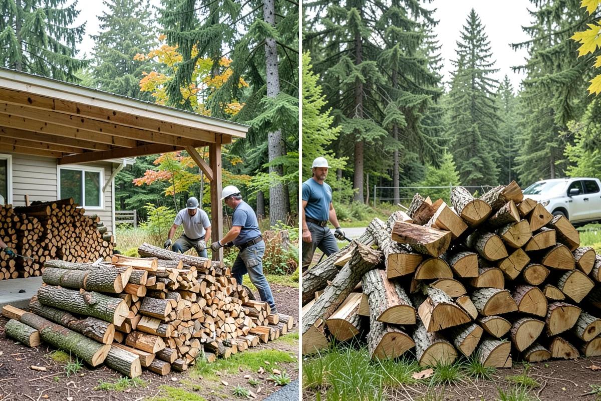 Monthly Firewood Delivery in DuPont, Pierce County, WA - Choose the monthly quantity that fits your needs