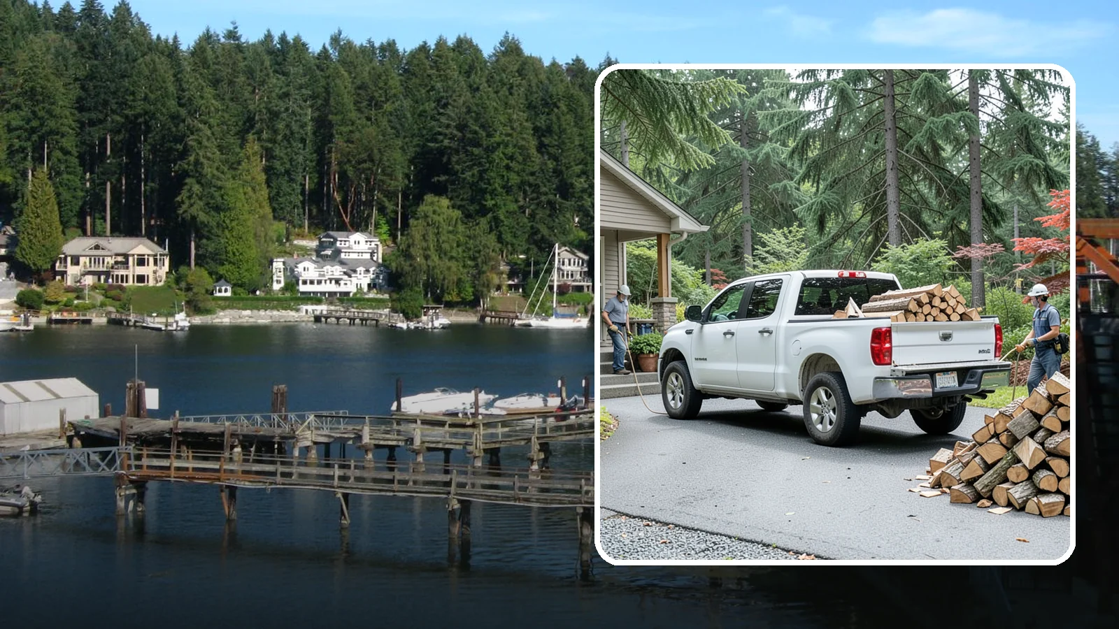 Monthly Firewood Delivery in Gig Harbor, Pierce County, WA - Our monthly firewood delivery brings a fresh, seasoned supply to your door on a steady month-by-month schedule.
